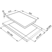 Варочная панель Smeg P260XGH - Превью изображения №2 — Интернет-магазин Time-Shop
