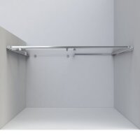 Душевая дверь Vincea Garda VDS-1G140CLB (черный/прозрачное) - Превью изображения №4 — Интернет-магазин Time-Shop