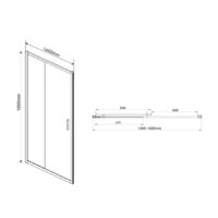 Душевая дверь Vincea Garda VDS-1G140CLB (черный/прозрачное) - Превью изображения №5 — Интернет-магазин Time-Shop