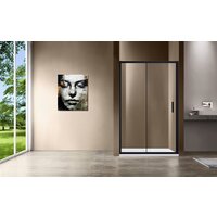 Душевая дверь Vincea Garda VDS-1G140CLB (черный/прозрачное) - Превью изображения №2 — Интернет-магазин Time-Shop