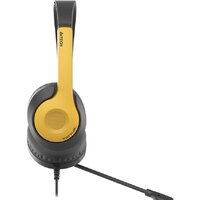 Наушники A4Tech Fstyler FH100U (черный/желтый) - Превью изображения №3 — Интернет-магазин Time-Shop