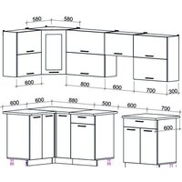 Готовая кухня Интерлиния Мила Gloss 60-12x27 (бордовый/черный глянец) - Превью изображения №2 — Интернет-магазин Time-Shop