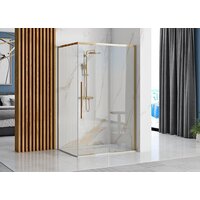 Душевой уголок Rea Solar 90x90 (золото/прозрачное стекло) - Превью изображения №4 — Интернет-магазин Time-Shop