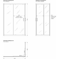 Душевой уголок Метакам Universal Pro Black 120x80 KKS_014548 (прозрачное стекло) - Превью изображения №6 — Интернет-магазин Time-Shop