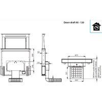 Кухонная вытяжка Falmec Down Draft Design+ 90 (нержавеющая сталь) - Превью изображения №4 — Интернет-магазин Time-Shop