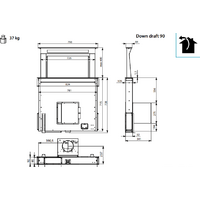Кухонная вытяжка Falmec Down Draft Design+ 90 (нержавеющая сталь) - Превью изображения №3 — Интернет-магазин Time-Shop