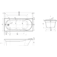 Ванна Ventospa Aqua 170x75 - Превью изображения №6 — Интернет-магазин Time-Shop