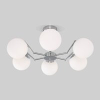 Люстра средней высоты Евросвет 70154/6 (хром) - Превью изображения №3 — Интернет-магазин Time-Shop