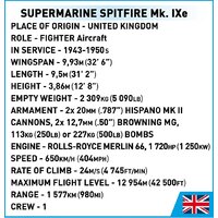 Конструктор Cobi Historical Collection WWII Supermarine Spitfire Mk.IXe - Превью изображения №10 — Интернет-магазин Time-Shop