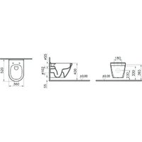 Унитаз подвесной Vitra S50 7740B003-0850 - Превью изображения №3 — Интернет-магазин Time-Shop
