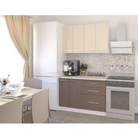 Готовая кухня Кастанье Марта 1.2 (ваниль/трюфель коричневый) - Превью изображения №2 — Интернет-магазин Time-Shop