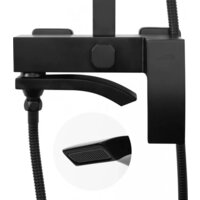 Душевая система  Hansberge H5077 (черный матовый) - Превью изображения №4 — Интернет-магазин Time-Shop