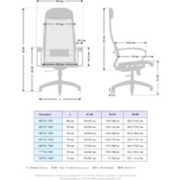 Офисное кресло Metta CH 17833 (белый) - Превью изображения №7 — Интернет-магазин Time-Shop