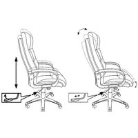 Офисное кресло Бюрократ CH-824B/LBLACK (черный) - Превью изображения №6 — Интернет-магазин Time-Shop
