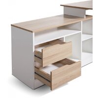 Стол Мебель-класс Имидж-3 (белый/дуб сонома) - Превью изображения №2 — Интернет-магазин Time-Shop