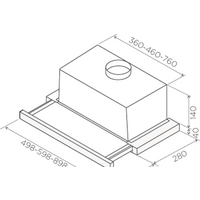 Кухонная вытяжка Jetair Orion LX/GR/F/60/VT PRF0099878C - Превью изображения №3 — Интернет-магазин Time-Shop