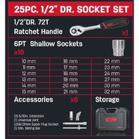 Универсальный набор инструментов Deli EDQ43025 (25 предметов) - Превью изображения №3 — Интернет-магазин Time-Shop