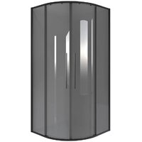 Niagara NG-2827-34BLACK 100x100x195 (черный матовый/тонированное стекло)