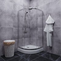 Душевой уголок Triton Альфа-Хром 90х90 (с поддоном) - Превью изображения №7 — Интернет-магазин Time-Shop