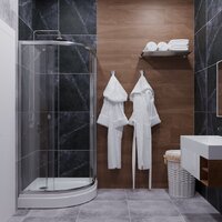 Душевой уголок Triton Альфа-Хром 90х90 (с поддоном) - Превью изображения №3 — Интернет-магазин Time-Shop