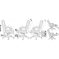 Офисное кресло Бюрократ CH-868N-BF (черный) - Превью изображения №4 — Интернет-магазин Time-Shop