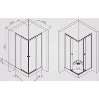 Душевой уголок AM.PM X-joy 90x90 W94G-403-9090-MT1K (серебристый/прозрачное стекло) - Превью изображения №7 — Интернет-магазин Time-Shop