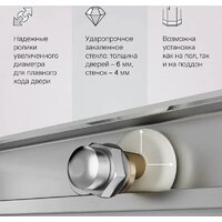 Душевой уголок AM.PM X-joy 90x90 W94G-403-9090-MT1K (серебристый/прозрачное стекло) - Превью изображения №5 — Интернет-магазин Time-Shop