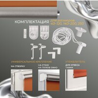 Рулонные шторы Franc Gardiner Blackout Silver 200x175 7794915 (оранжевый) - Превью изображения №5 — Интернет-магазин Time-Shop