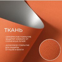 Рулонные шторы Franc Gardiner Blackout Silver 200x175 7794915 (оранжевый) - Превью изображения №2 — Интернет-магазин Time-Shop