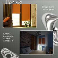 Рулонные шторы Franc Gardiner Blackout Silver 200x175 7794915 (оранжевый) - Превью изображения №3 — Интернет-магазин Time-Shop