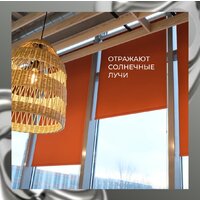 Рулонные шторы Franc Gardiner Blackout Silver 200x175 7794915 (оранжевый) - Превью изображения №4 — Интернет-магазин Time-Shop