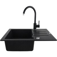 Кухонная мойка Kernau KGS A 4560 1B1D Graphite - Превью изображения №6 — Интернет-магазин Time-Shop