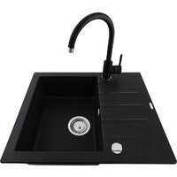 Кухонная мойка Kernau KGS A 4560 1B1D Graphite - Превью изображения №2 — Интернет-магазин Time-Shop