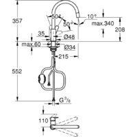 Смеситель Grohe Chrom 30536000 - Превью изображения №5 — Интернет-магазин Time-Shop