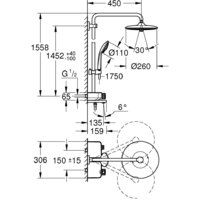 Душевая система  Grohe Euphoria SmartControl System 260 Mono 26510000 - Превью изображения №7 — Интернет-магазин Time-Shop