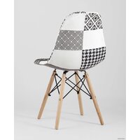 Стул Stool Group Eames DSW (пэчворк черный/белый) - Превью изображения №5 — Интернет-магазин Time-Shop