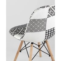 Стул Stool Group Eames DSW (пэчворк черный/белый) - Превью изображения №6 — Интернет-магазин Time-Shop