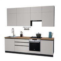 ВерсоМебель Эко Премиум 2.6 (кашемир/ст. дуб вотан)