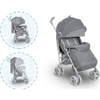 Коляска прогулочная «трость» Lionelo Irma (серый/темно-серый) - Превью изображения №2 — Интернет-магазин Time-Shop