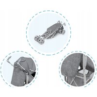 Коляска прогулочная «трость» Lionelo Irma (серый/темно-серый) - Превью изображения №4 — Интернет-магазин Time-Shop