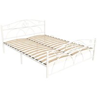 Кровать ИП Князев Морена 140x200 (белый муар) - Превью изображения №3 — Интернет-магазин Time-Shop