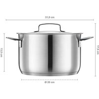 Кастрюля Fiskars All Steel 1064752 - Превью изображения №2 — Интернет-магазин Time-Shop