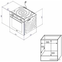 Электрический духовой шкаф Korting OKB 4701 CNRB - Превью изображения №3 — Интернет-магазин Time-Shop
