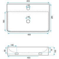 Умывальник Rea Naomi U0630 - Превью изображения №5 — Интернет-магазин Time-Shop