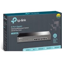 Неуправляемый коммутатор TP-Link TL-SG1008MP - Превью изображения №4 — Интернет-магазин Time-Shop