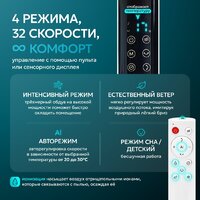 Вентилятор Evolution AirLeaf AL-307DC (белый) - Превью изображения №6 — Интернет-магазин Time-Shop