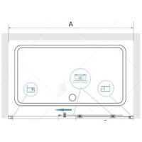 Душевая дверь RGW CL-14B 150 (черный/прозрачный) - Превью изображения №6 — Интернет-магазин Time-Shop
