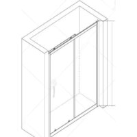 Душевая дверь RGW CL-14B 150 (черный/прозрачный) - Превью изображения №5 — Интернет-магазин Time-Shop