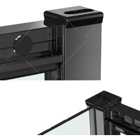 Душевая дверь RGW CL-14B 150 (черный/прозрачный) - Превью изображения №3 — Интернет-магазин Time-Shop