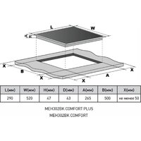 Варочная панель Meferi MEH302BK Comfort - Превью изображения №7 — Интернет-магазин Time-Shop